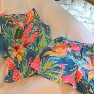 NWT Lily Pulitzer Two Piece top & short